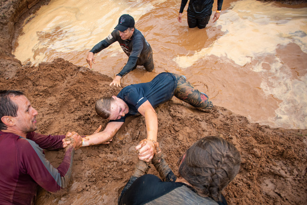 Pulling teammates out of mud pools