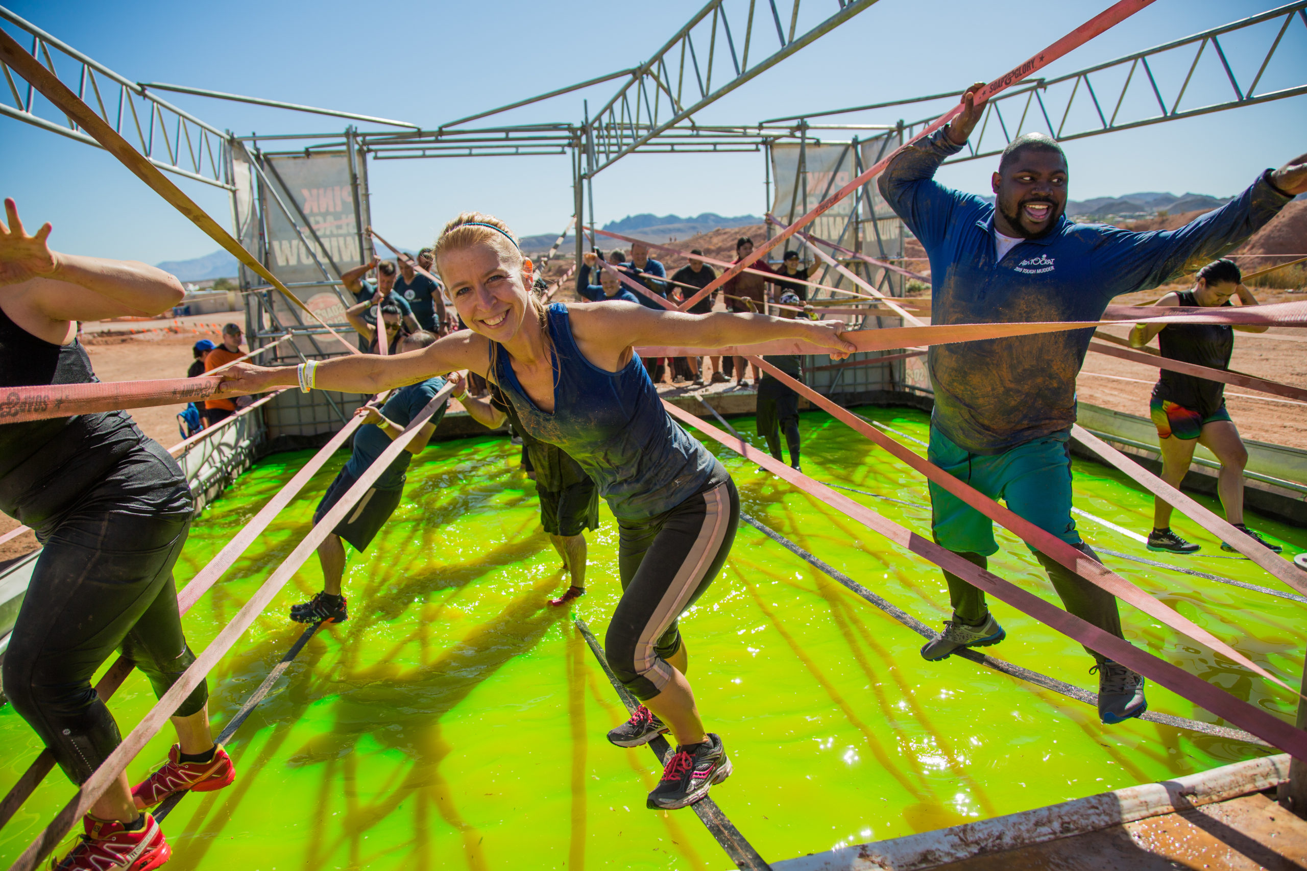 Obstacles in a Tough Mudder Mud Run Tough Mudder USA