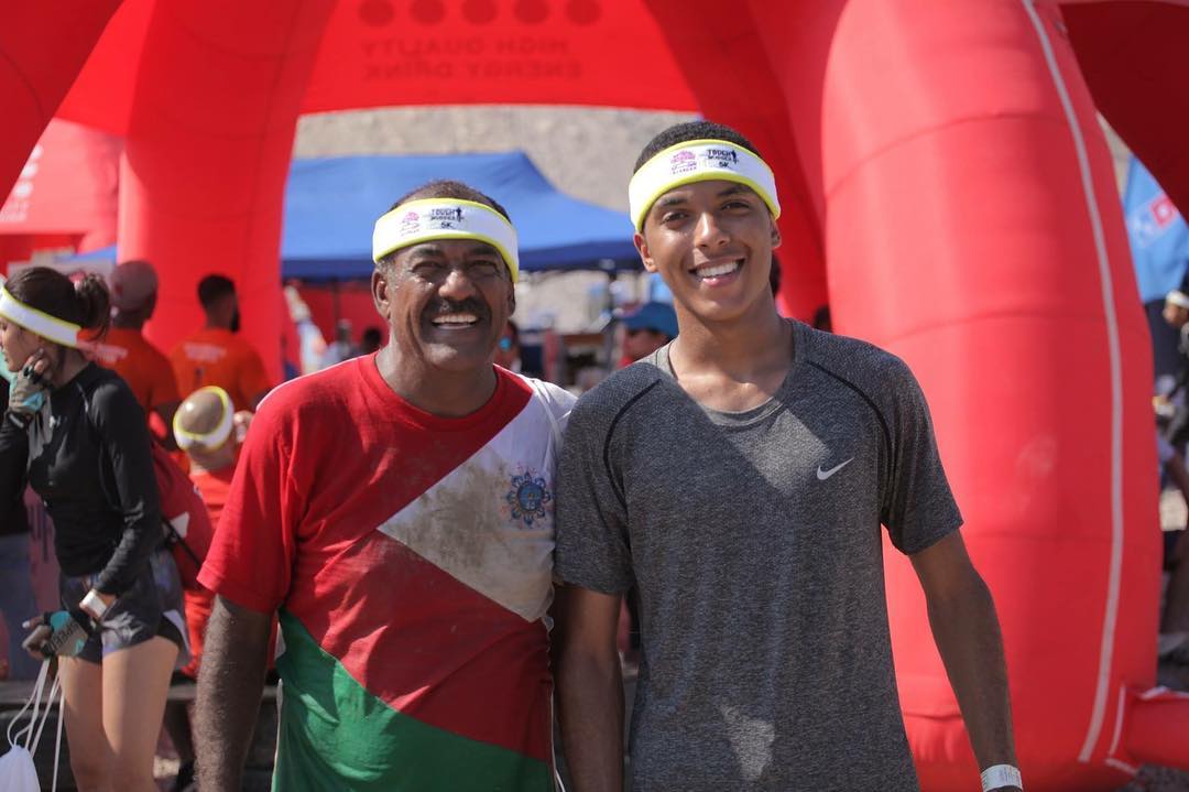 Two participants smiling at the camera