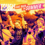 Participants dancing with Tough Summer Take Back The Summer logo