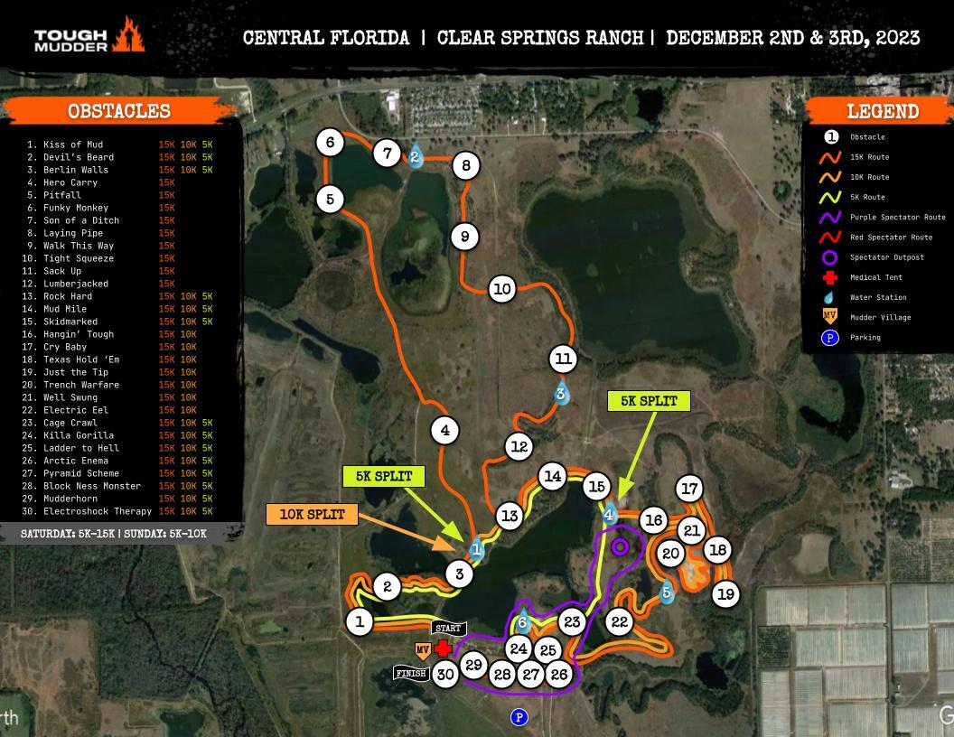 Course Map Tough Mudder